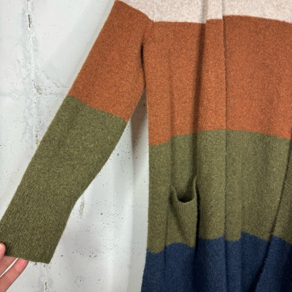 Madewell Kent Colorblock Cardigan Sweater Pull On Fall Cardi Small - Picture 5 of 9